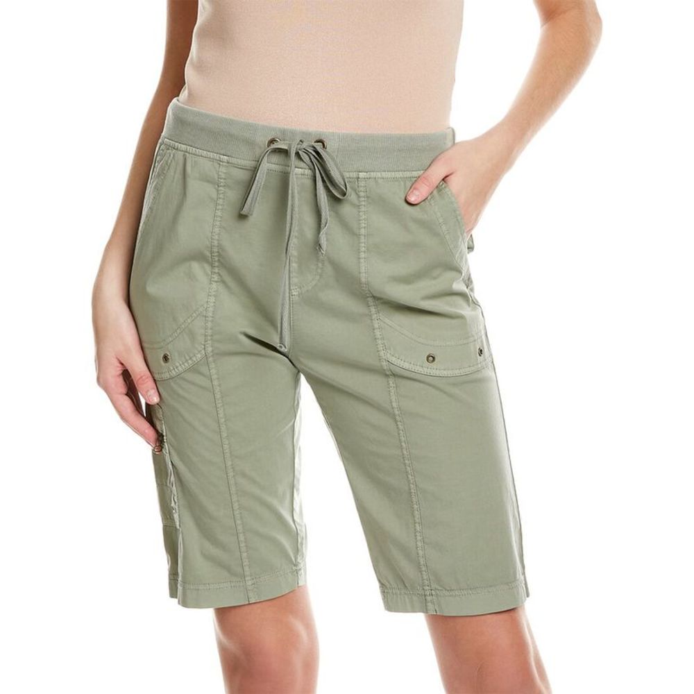 Women's Olive Green Drawstring Shorts